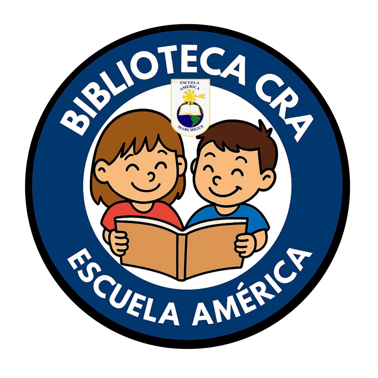 Emblema Biblioteca CRA Escuela América